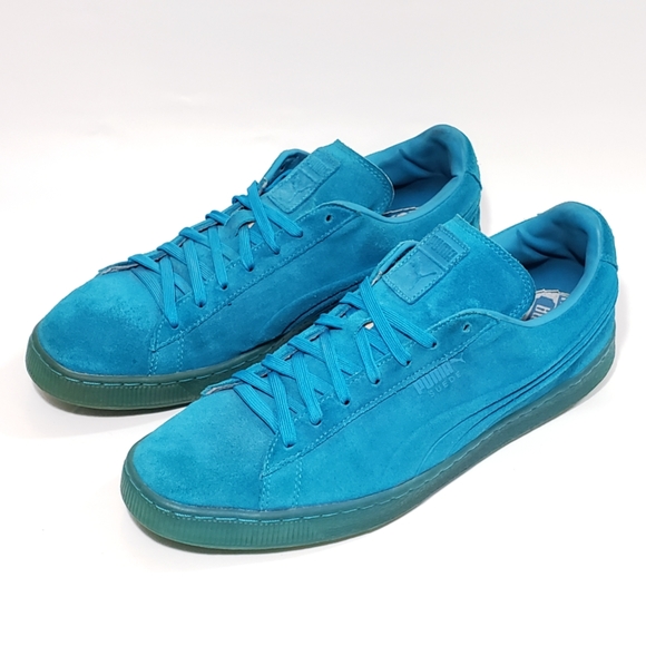 puma suede mono blue